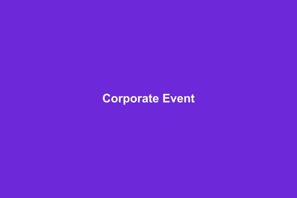 Événement Corporate International